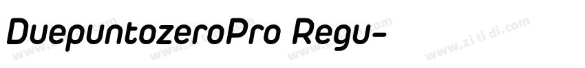 DuepuntozeroPro Regu字体转换